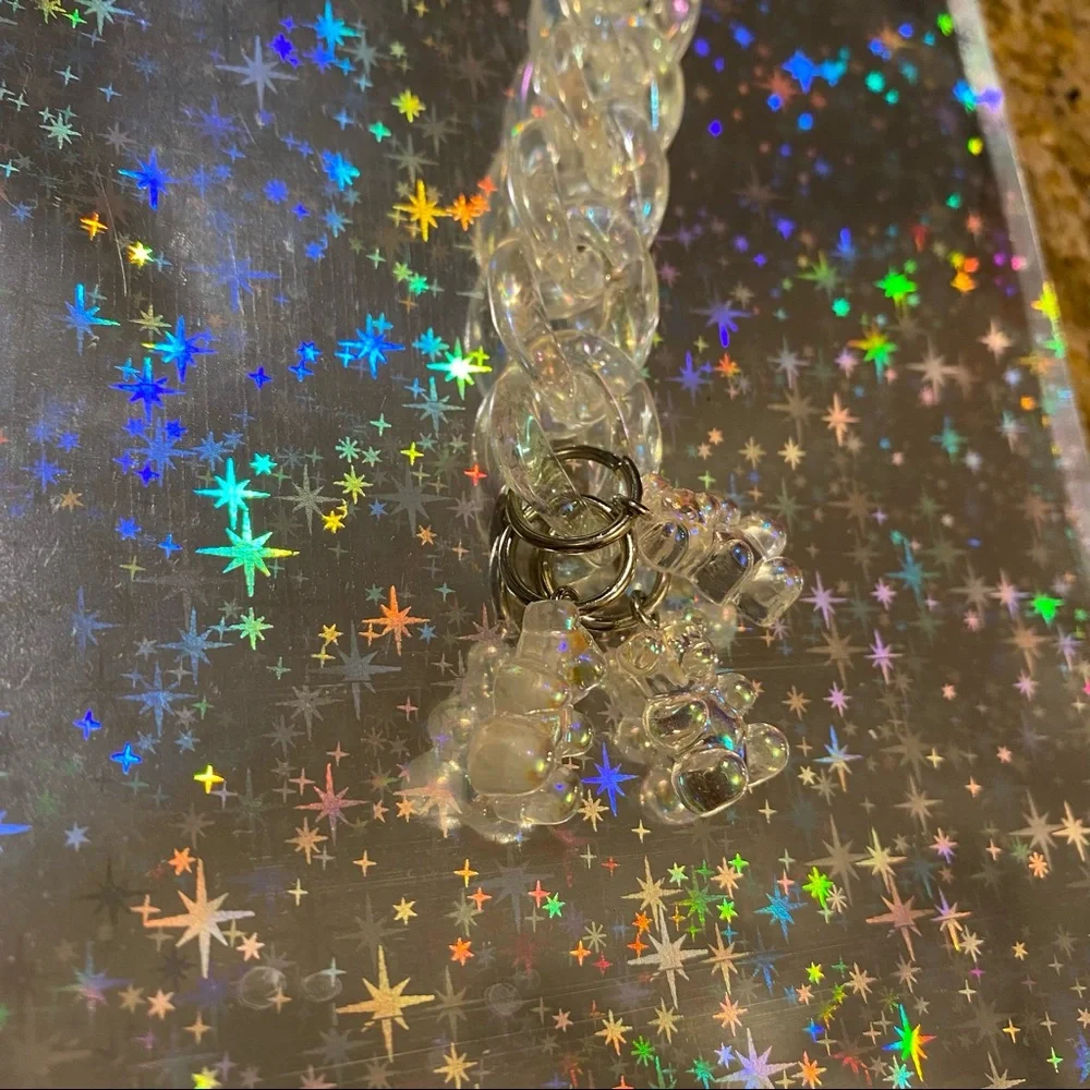 Iridescent Bear Chain Bag Charm - Picture 8 of 11